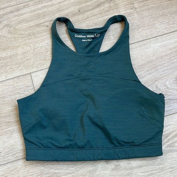 Outdoor Voices TechSweat™ Crop Top in Evergreen XS - Picture 4 of 5